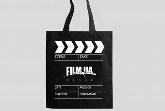 Eco-Friendly Shopping Bag FILM.UA with a Clapperboard Print