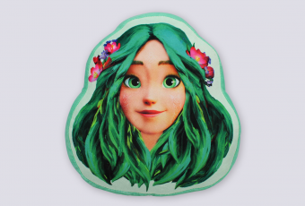 Подушка з Мавкою, голуба