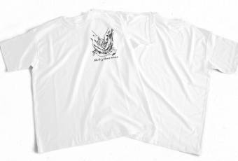 Біла оверсайз футболка до прем'єри фільму "Тісто"