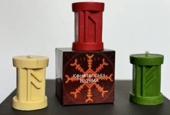 Runic wax candles for the film "The Witch of Konotop"