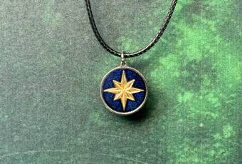 Metal pendant "Magic star. Guardians of dreams"