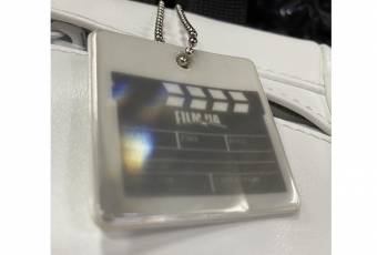 Reflective keychain with сlapperboard Film Ua