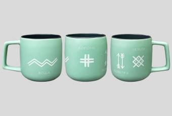 Porcelain cup based on the cartoon "Mavka"