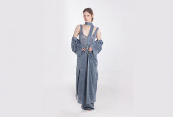 Люрексове кімоно із поясом