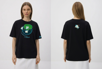 Black oversized T-shirt "Mavka. The True myth"