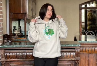 Бежевий оверсайз худі  "Мавка. Справжній міф"