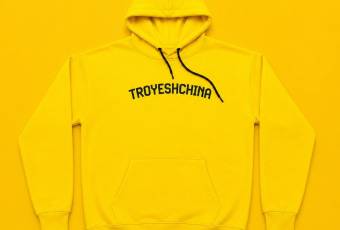 Худі TROYESHCHINA, жовтий