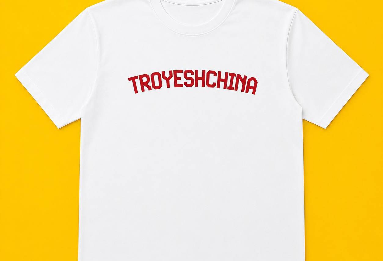 Футболка TROYESHCHINA, біла
